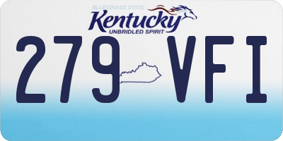 KY license plate 279VFI
