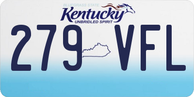 KY license plate 279VFL