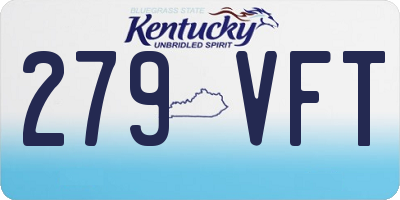 KY license plate 279VFT