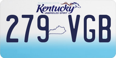 KY license plate 279VGB