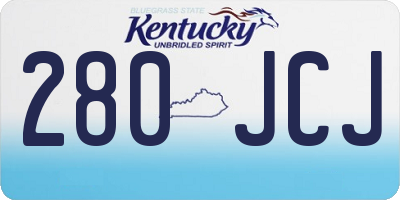 KY license plate 280JCJ