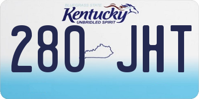KY license plate 280JHT