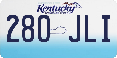 KY license plate 280JLI