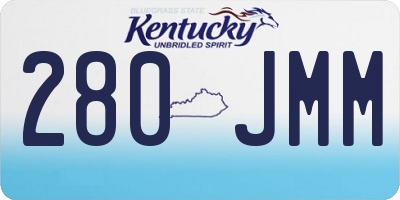 KY license plate 280JMM