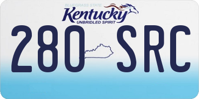 KY license plate 280SRC