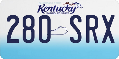 KY license plate 280SRX