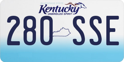 KY license plate 280SSE