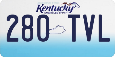 KY license plate 280TVL