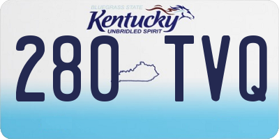 KY license plate 280TVQ