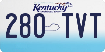 KY license plate 280TVT