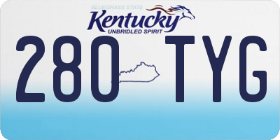 KY license plate 280TYG