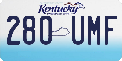 KY license plate 280UMF