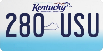 KY license plate 280USU