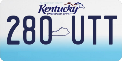 KY license plate 280UTT