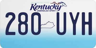 KY license plate 280UYH
