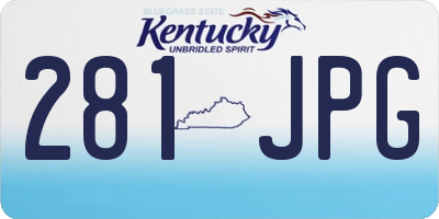 KY license plate 281JPG