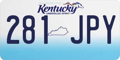 KY license plate 281JPY