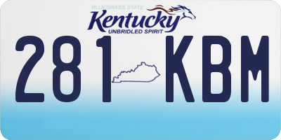 KY license plate 281KBM