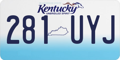 KY license plate 281UYJ