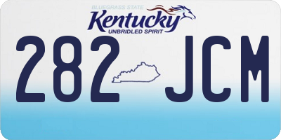 KY license plate 282JCM