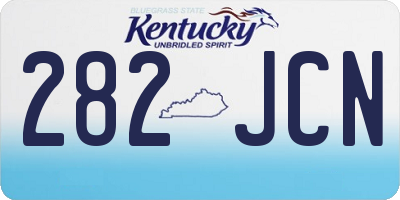 KY license plate 282JCN