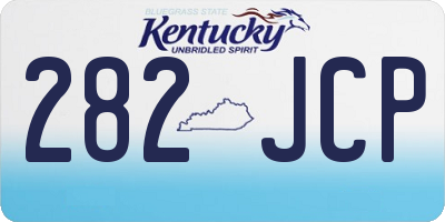 KY license plate 282JCP