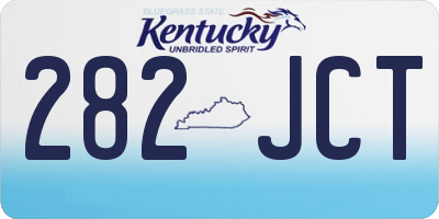 KY license plate 282JCT