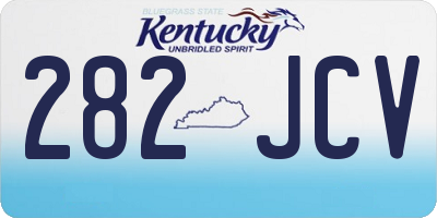 KY license plate 282JCV