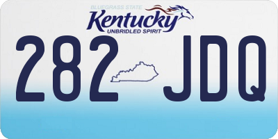 KY license plate 282JDQ