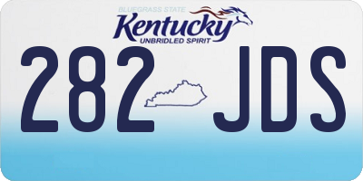 KY license plate 282JDS