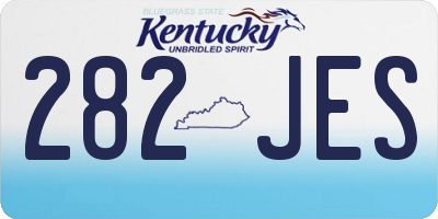 KY license plate 282JES