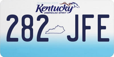 KY license plate 282JFE