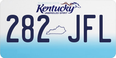 KY license plate 282JFL