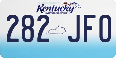 KY license plate 282JFO