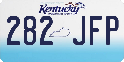 KY license plate 282JFP