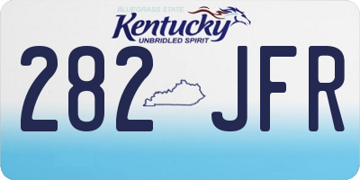 KY license plate 282JFR