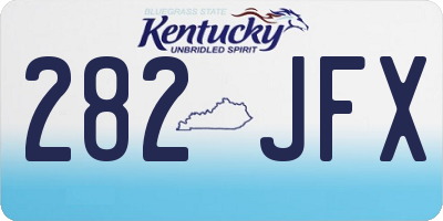 KY license plate 282JFX