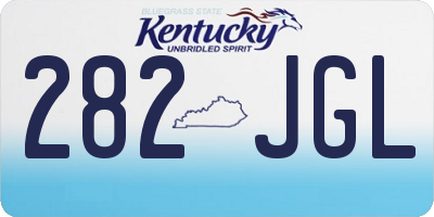 KY license plate 282JGL