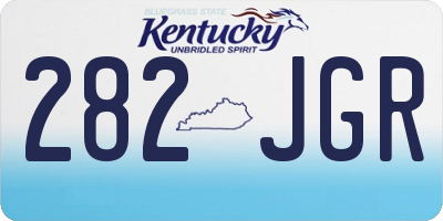 KY license plate 282JGR