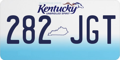 KY license plate 282JGT