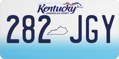 KY license plate 282JGY