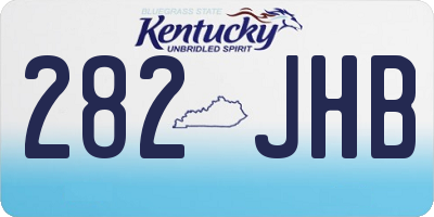 KY license plate 282JHB