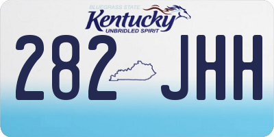 KY license plate 282JHH