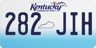 KY license plate 282JIH