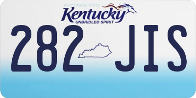 KY license plate 282JIS