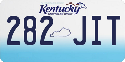KY license plate 282JIT