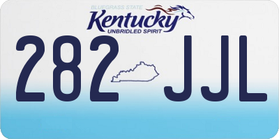 KY license plate 282JJL