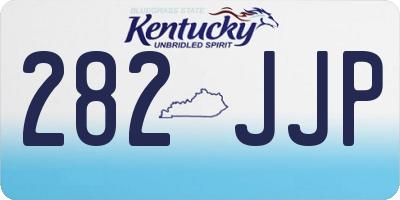 KY license plate 282JJP