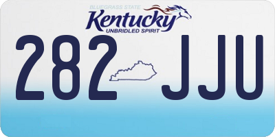 KY license plate 282JJU