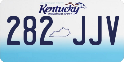 KY license plate 282JJV